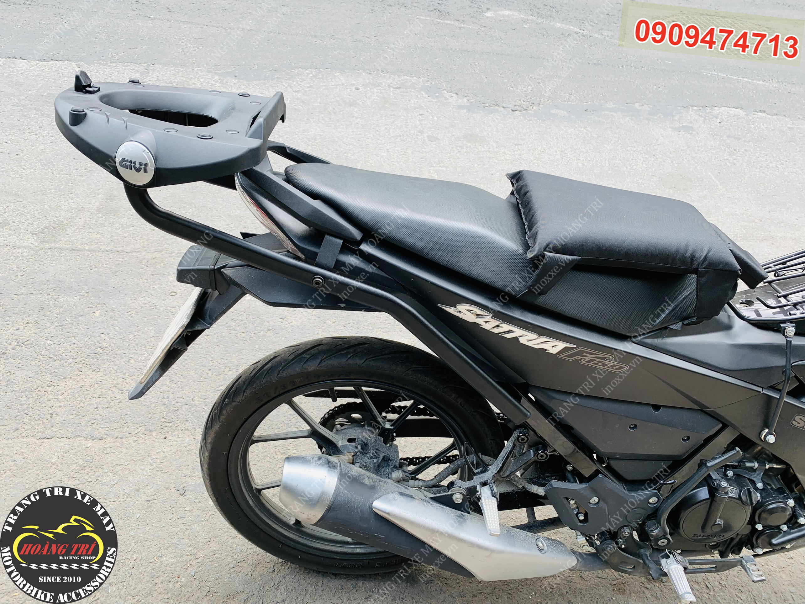 Baga sau Givi HRV cho xe Suzuki Satria - Raider